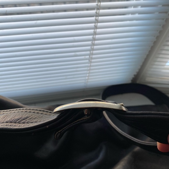 Vintage Black Leather Messenger Bag - Picture 13 of 13